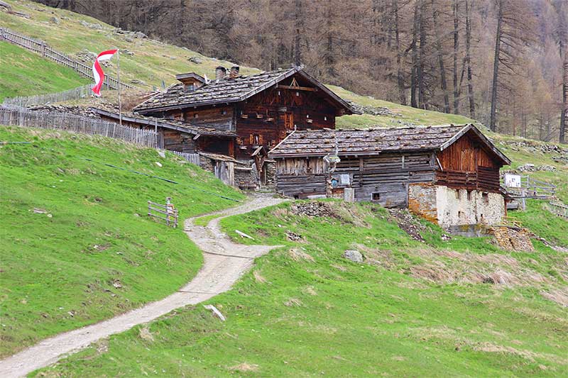 Malga Mitterkaser in Val di Fosse